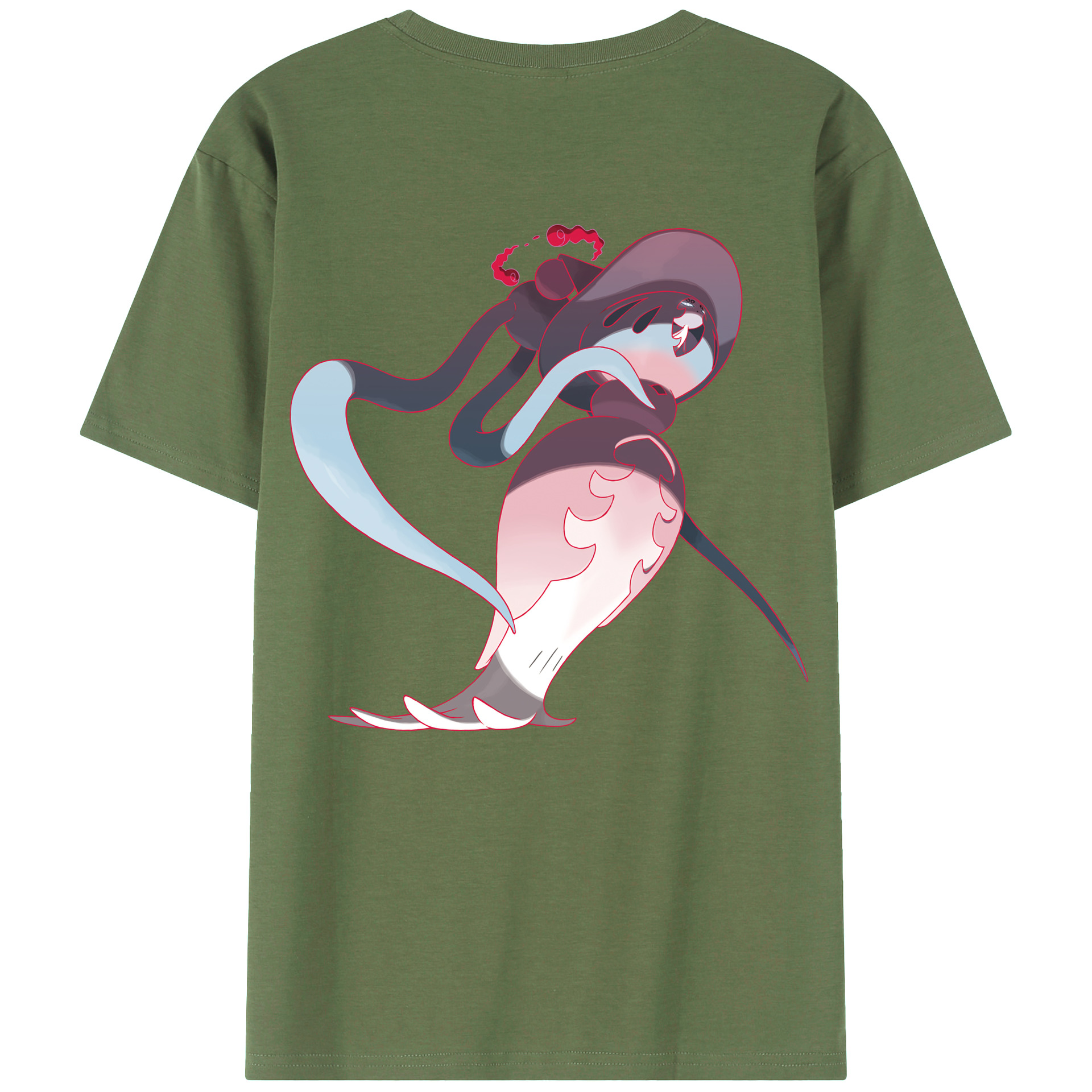 （画像用） ポケットモンスター Pokémon 綿100％ メンズ半袖Tシャツ（バックプリント） 通気性